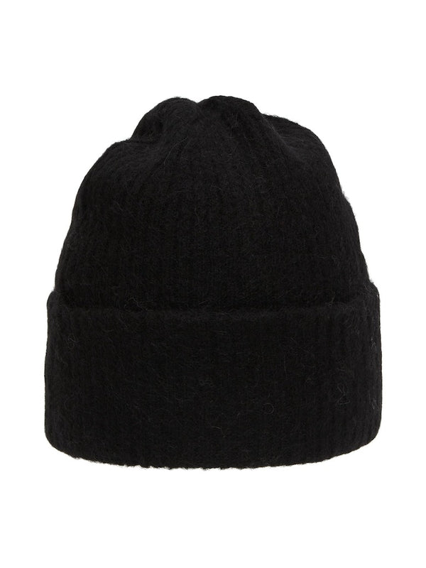 Selected Femme Maline Black Beanie Hat