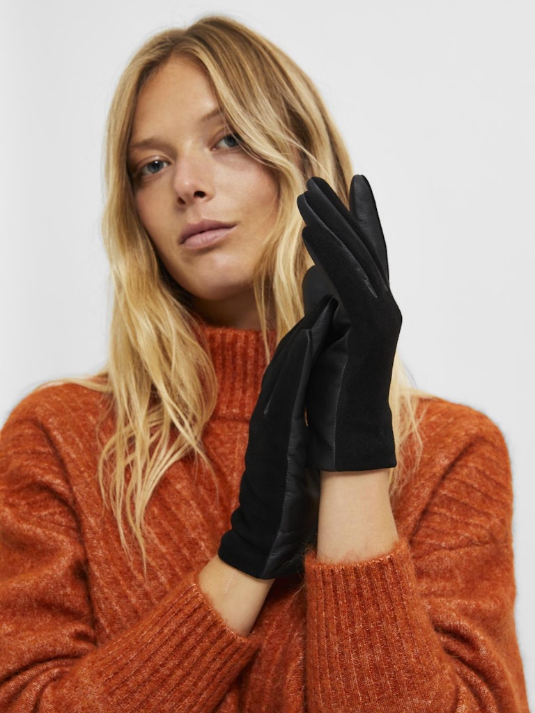 Selected Femme Marina Leather Gloves