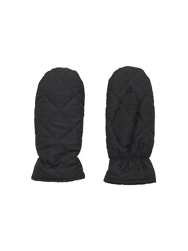 Selected Femme Magna Black Padded Mittens