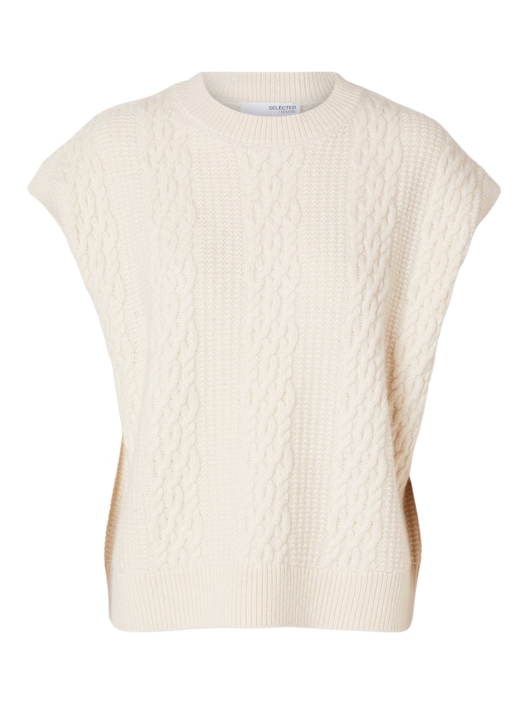 Selected Femme Elina Marie Cable Knit Vest