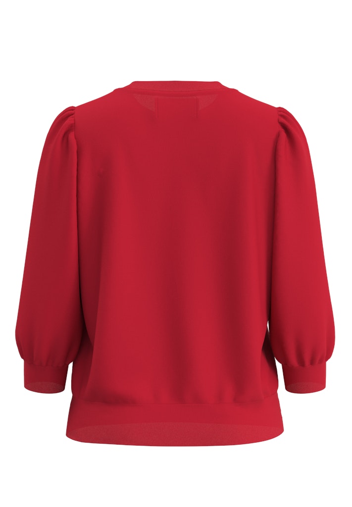 Selected Femme Tenny Equestrian Red 3/4 Sweater
