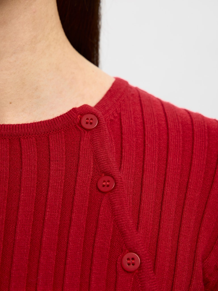 Selected Femme Helen Red Knit Top