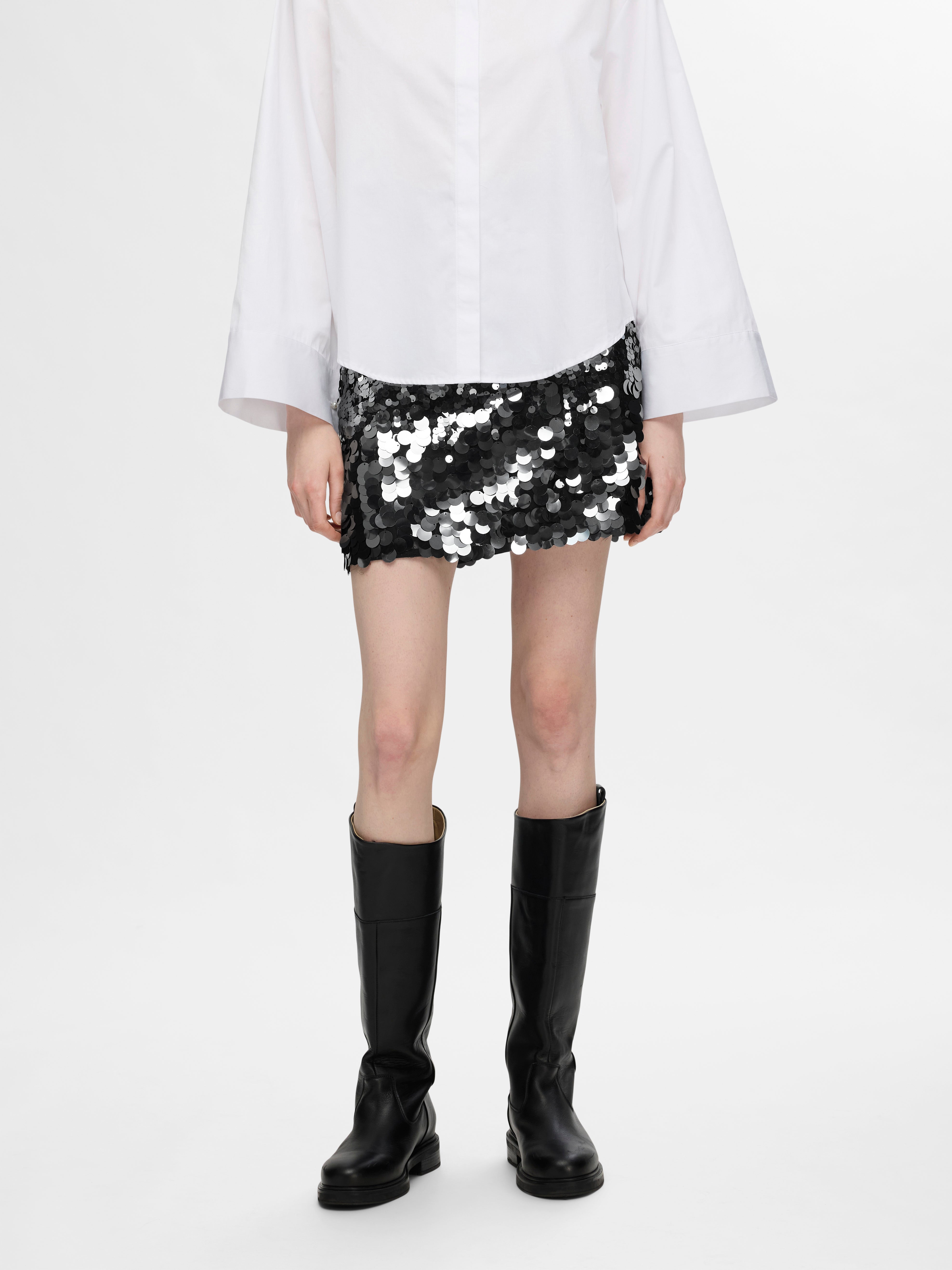 Selected Femme Tana Sequin Skirt