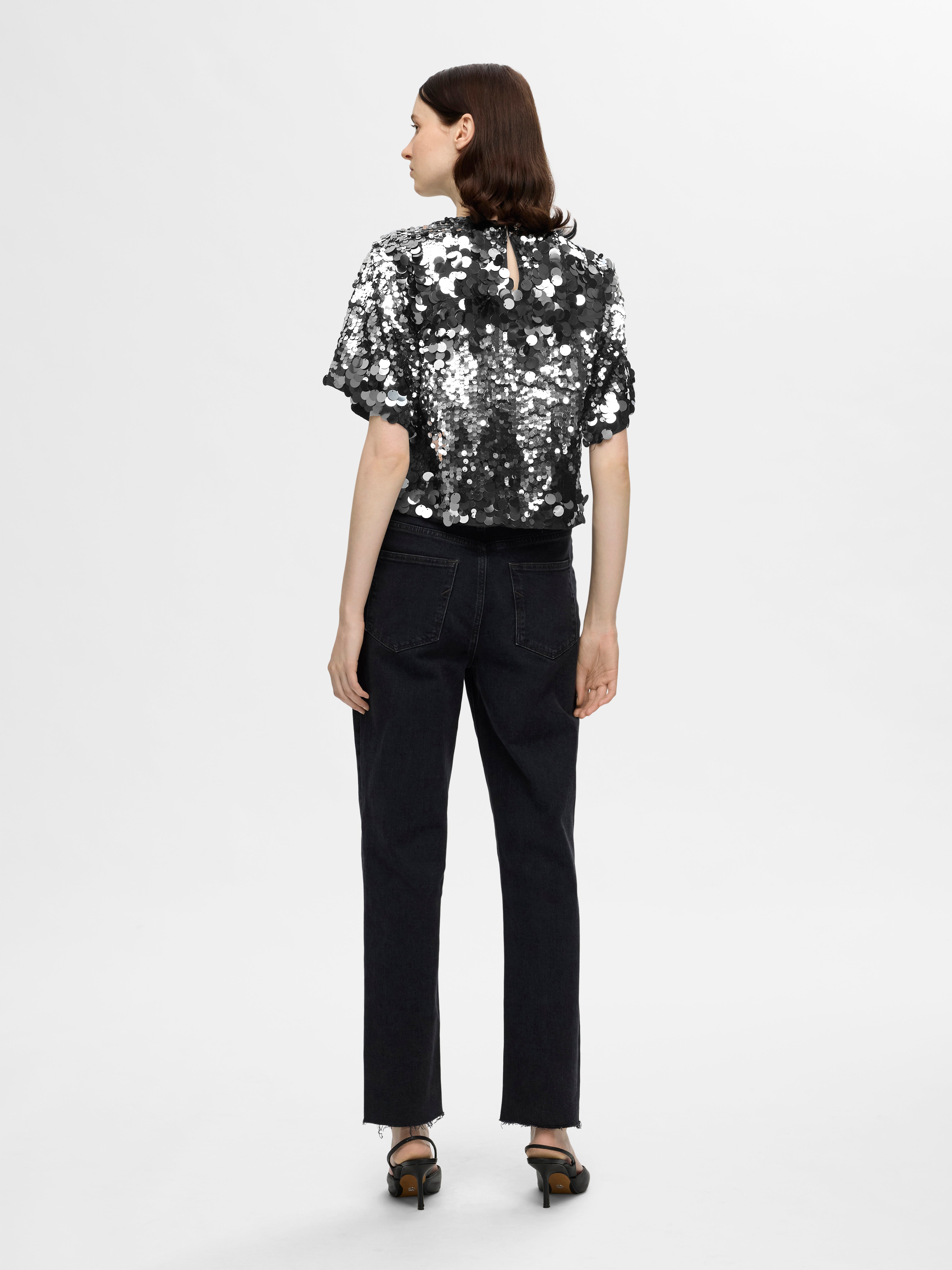 Selected Femme Tana Sequins Top 