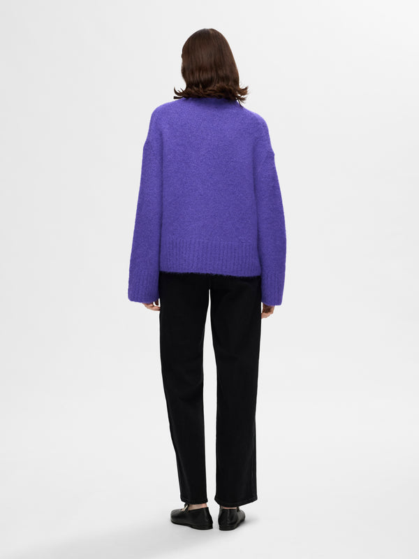 Selected Femme Gabella Purple Knit Jumper