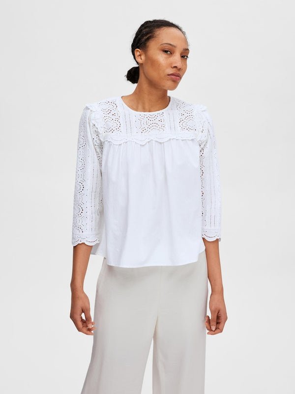 Selected Femme Violette White Top