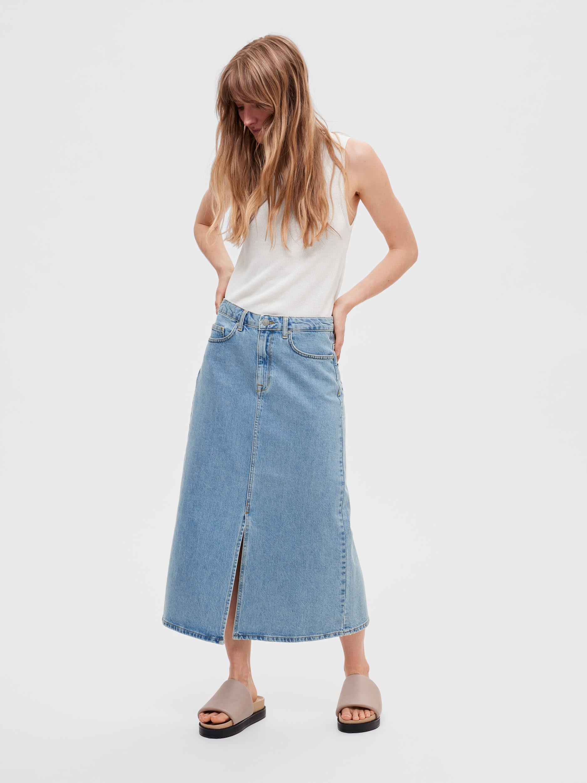 Selected Femme Krista Denim Skirt