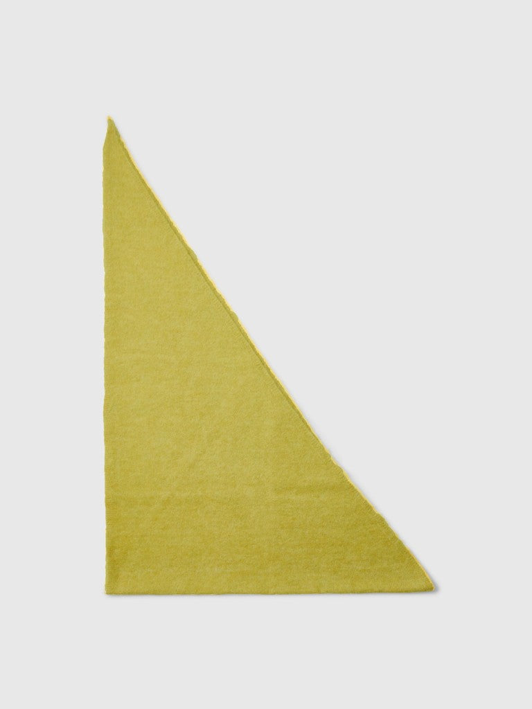 Selected Lulu Brushed Avocado Oil Triangle Scarf