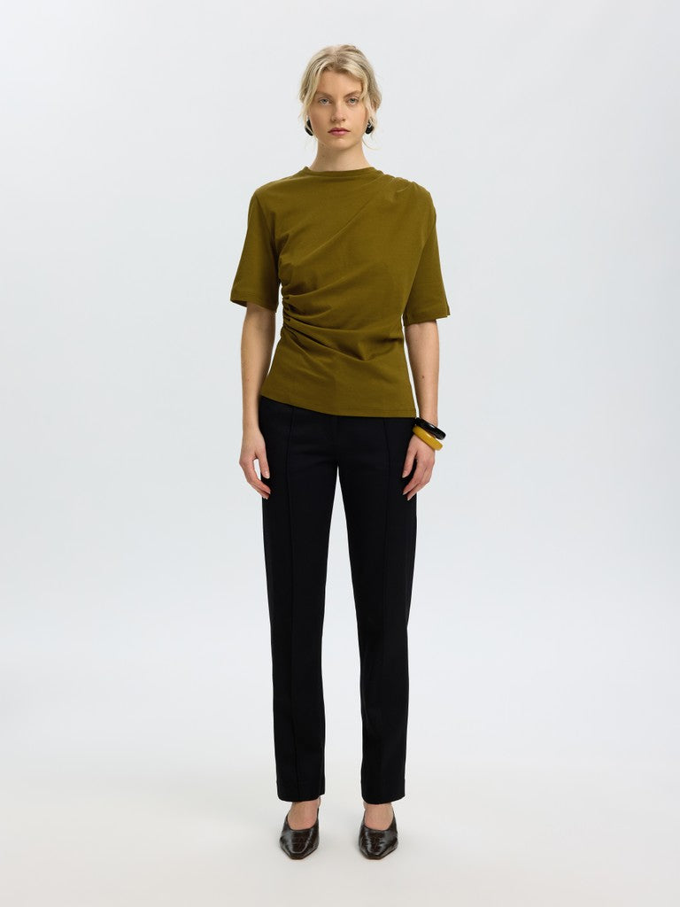 Selected Oline Fir Green Twist Tee
