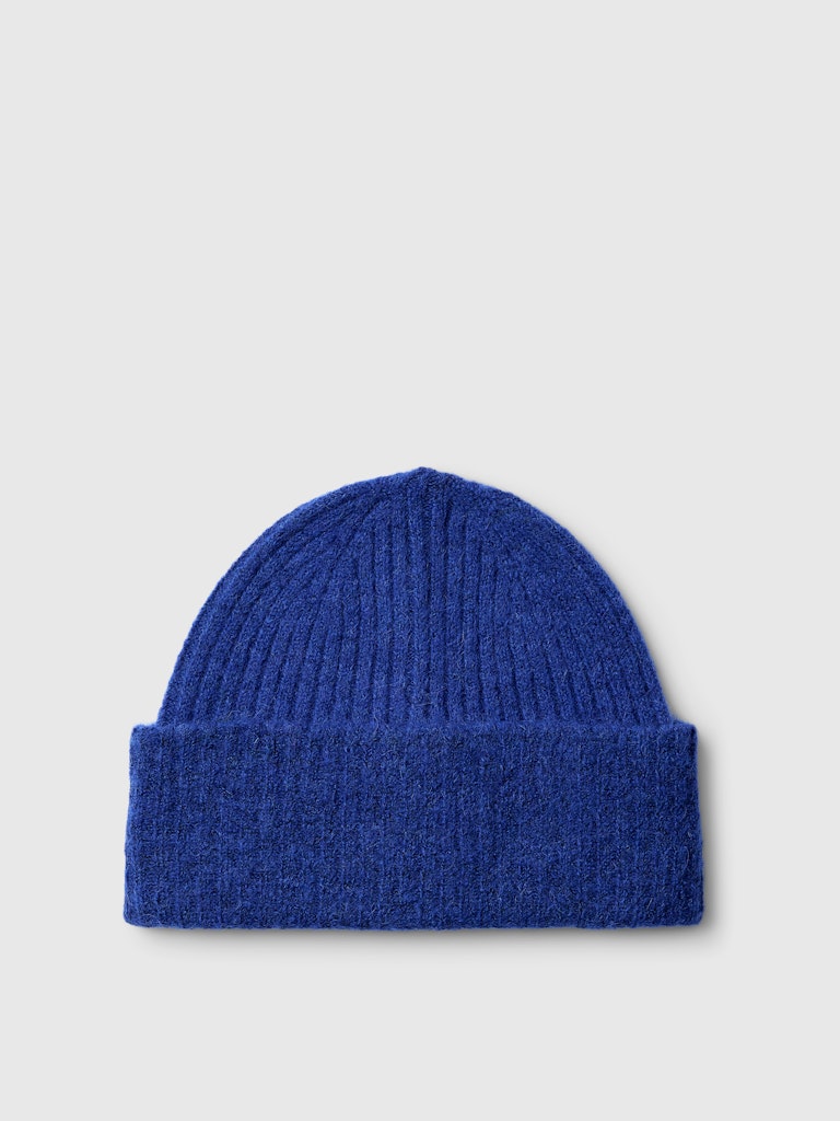 Selected Femme Blue Lulu Knit Beanie