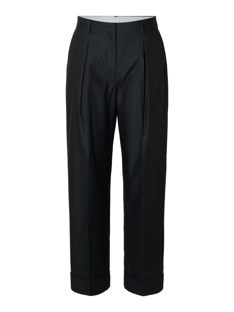 Selected Femme Black Tapered Dora Pant