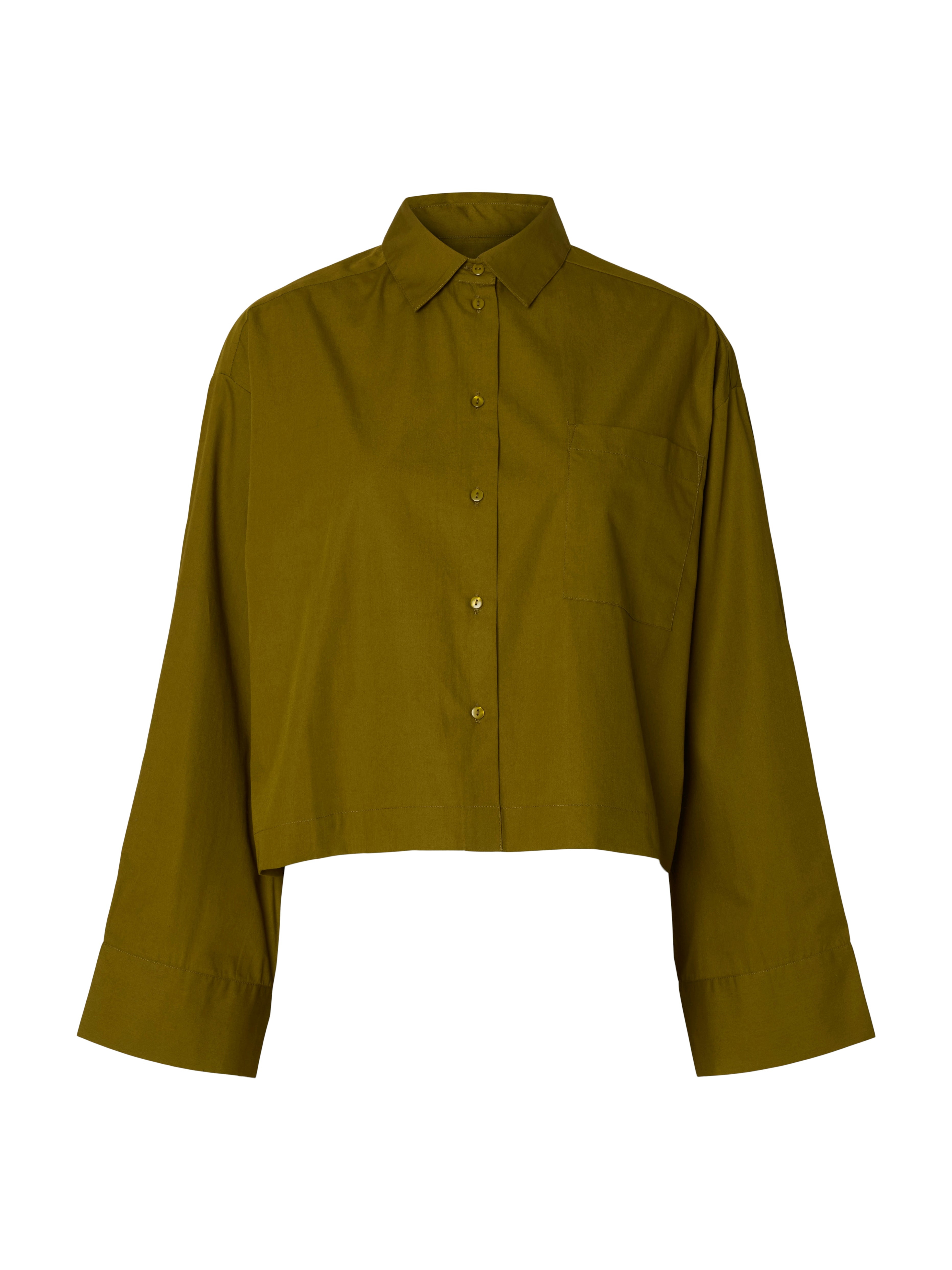Selected Astha Cropped Boxy Shirt