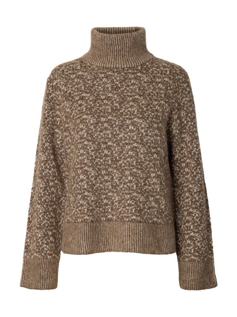 Selected Lulu Duo Dachsund High Neck Knit