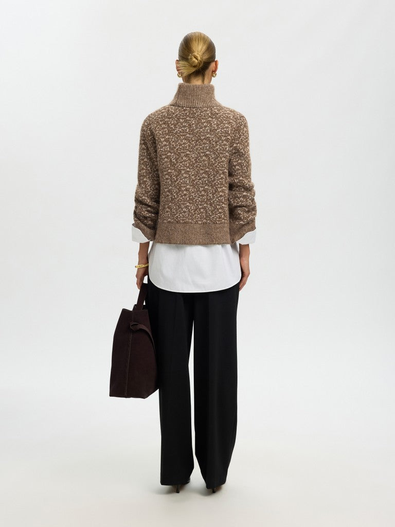 Selected Lulu Duo Dachsund High Neck Knit