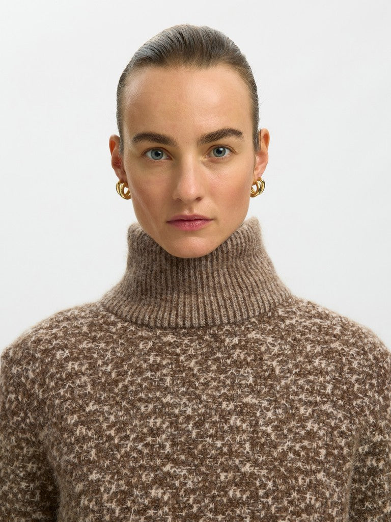 Selected Lulu Duo Dachsund High Neck Knit