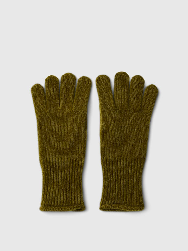 Selected Cille Rosie Fir Green Cashmere Blend Gloves