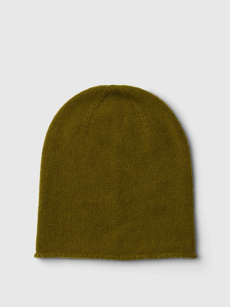Selected Cille Rosie Fir Green Cashmere Blend Beanie