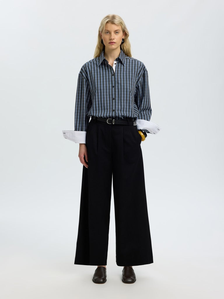 Selected Weden Peat Check Osize Shirt