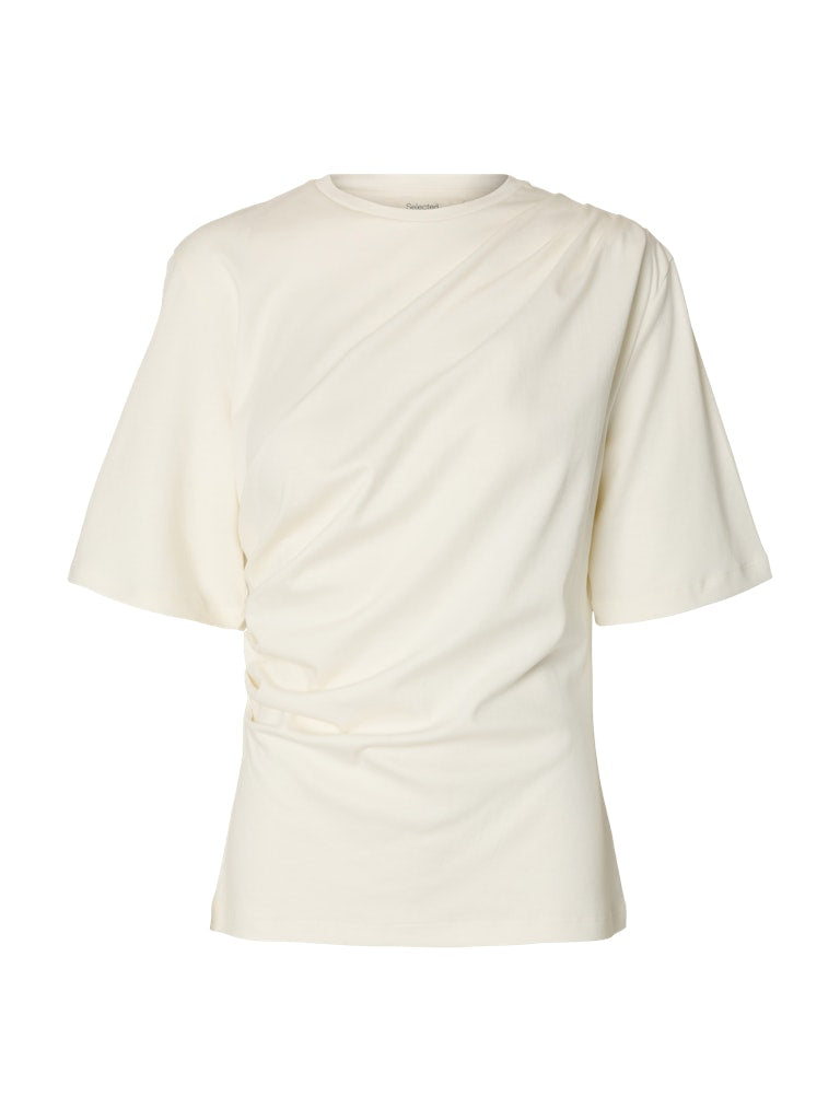 Selected Oline Egret Twist Tee