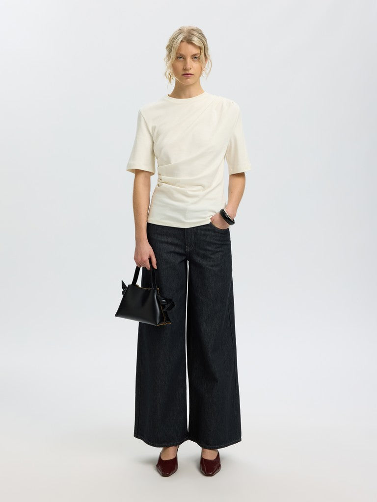 Selected Oline Egret Twist Tee