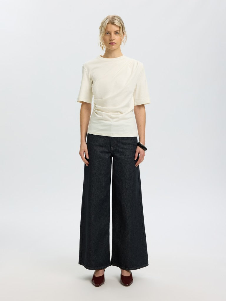 Selected Oline Egret Twist Tee