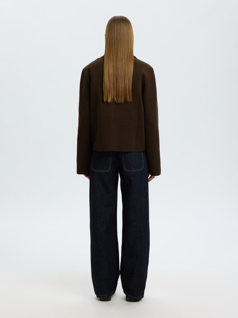 Selected Mika Zip Front Delicioso Cardigan