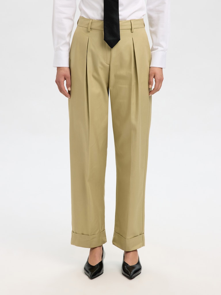 Selected Femme Slate Green Tapered Dora Pant