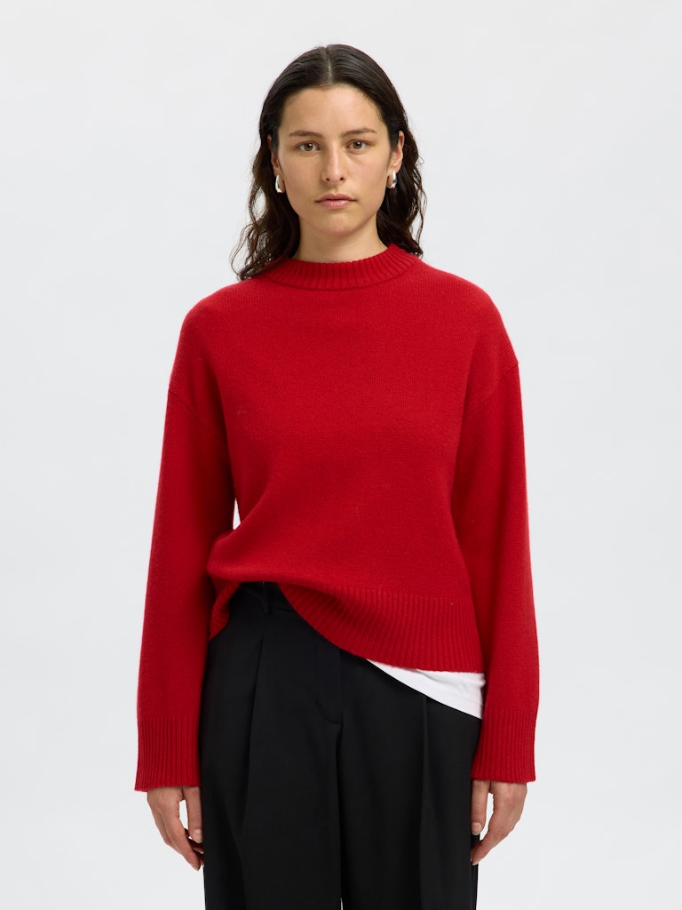 Selected Femme Red Cille Sweater