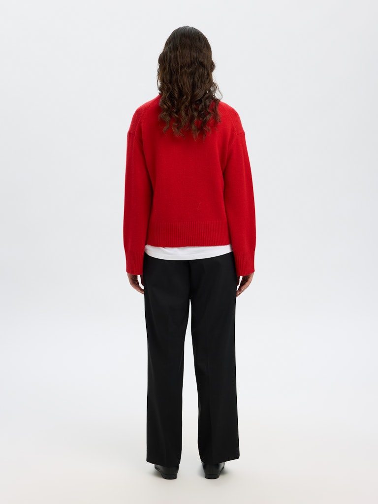 Selected Femme Red Cille Sweater