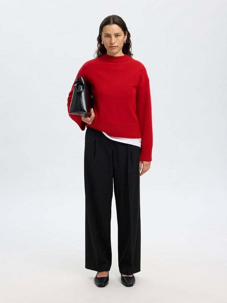 Selected Femme Red Cille Sweater