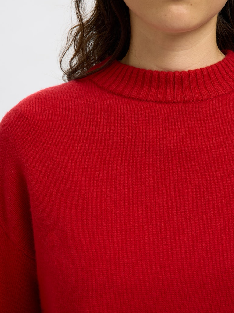 Selected Femme Red Cille Sweater