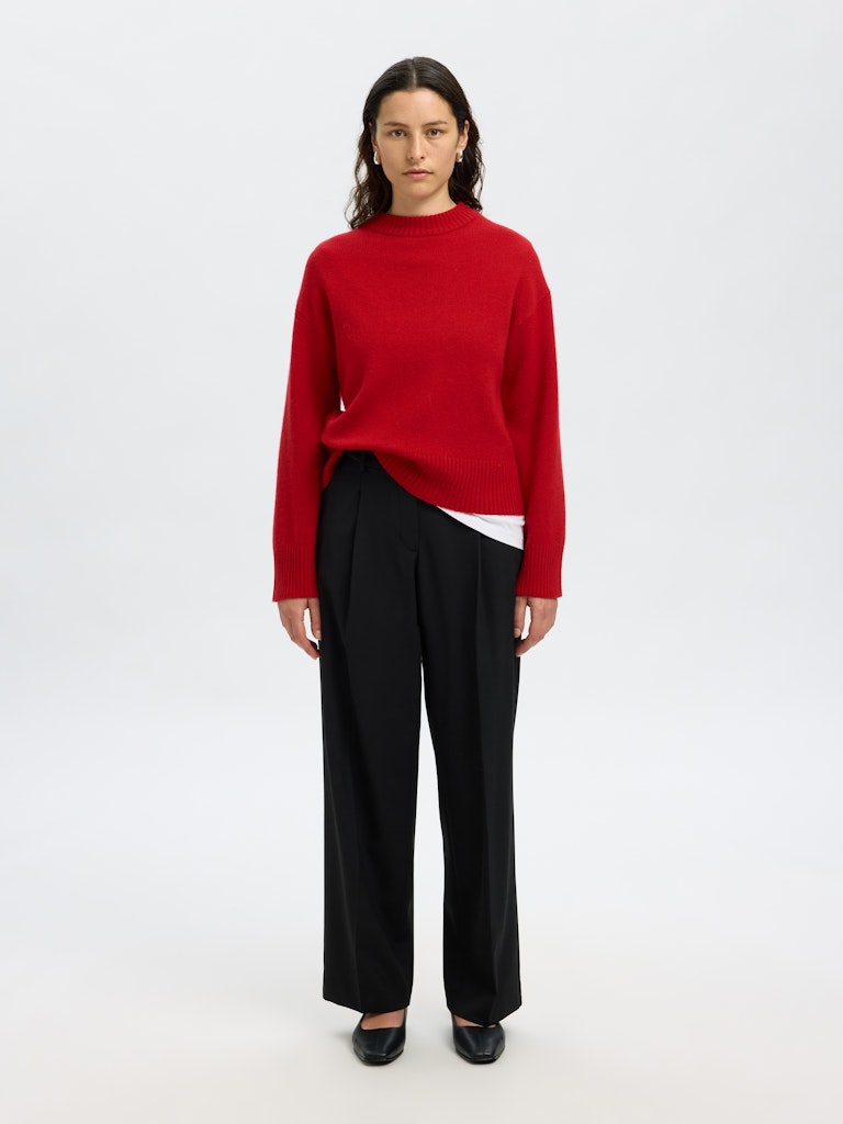 Selected Femme Red Cille Sweater