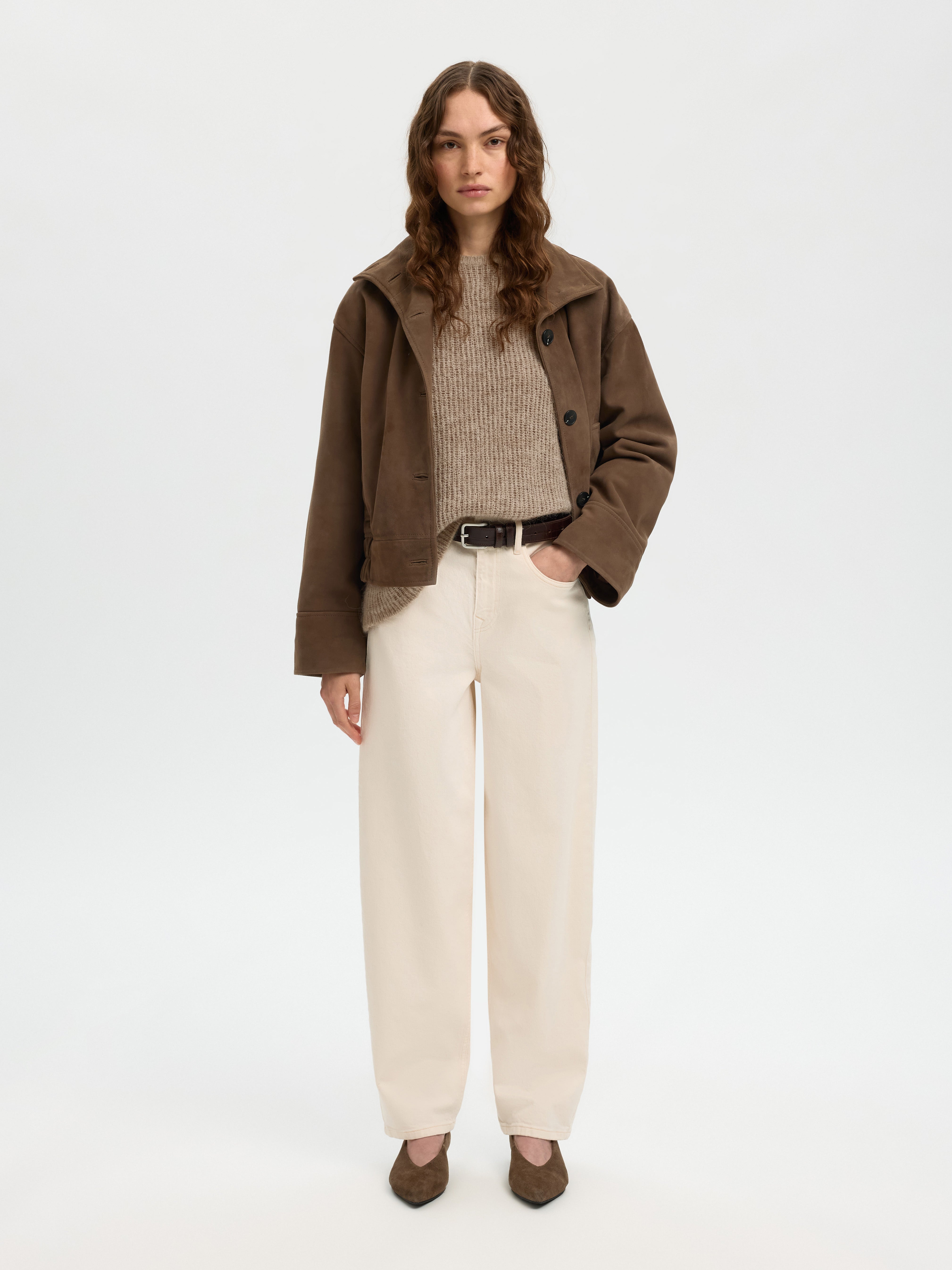 Selected Lulu Loose Knit Sweater