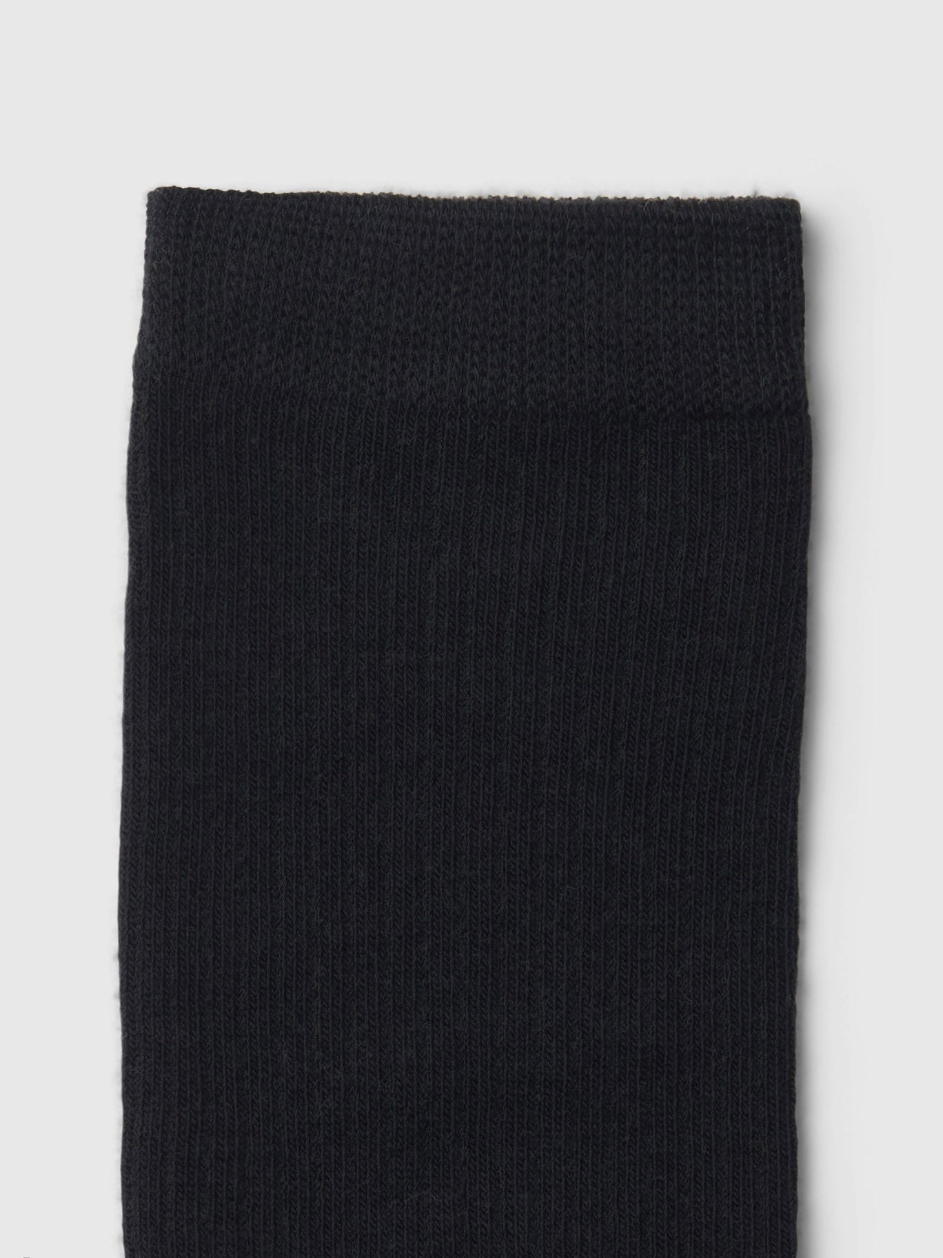Selected Rose Black Ribbed Sock