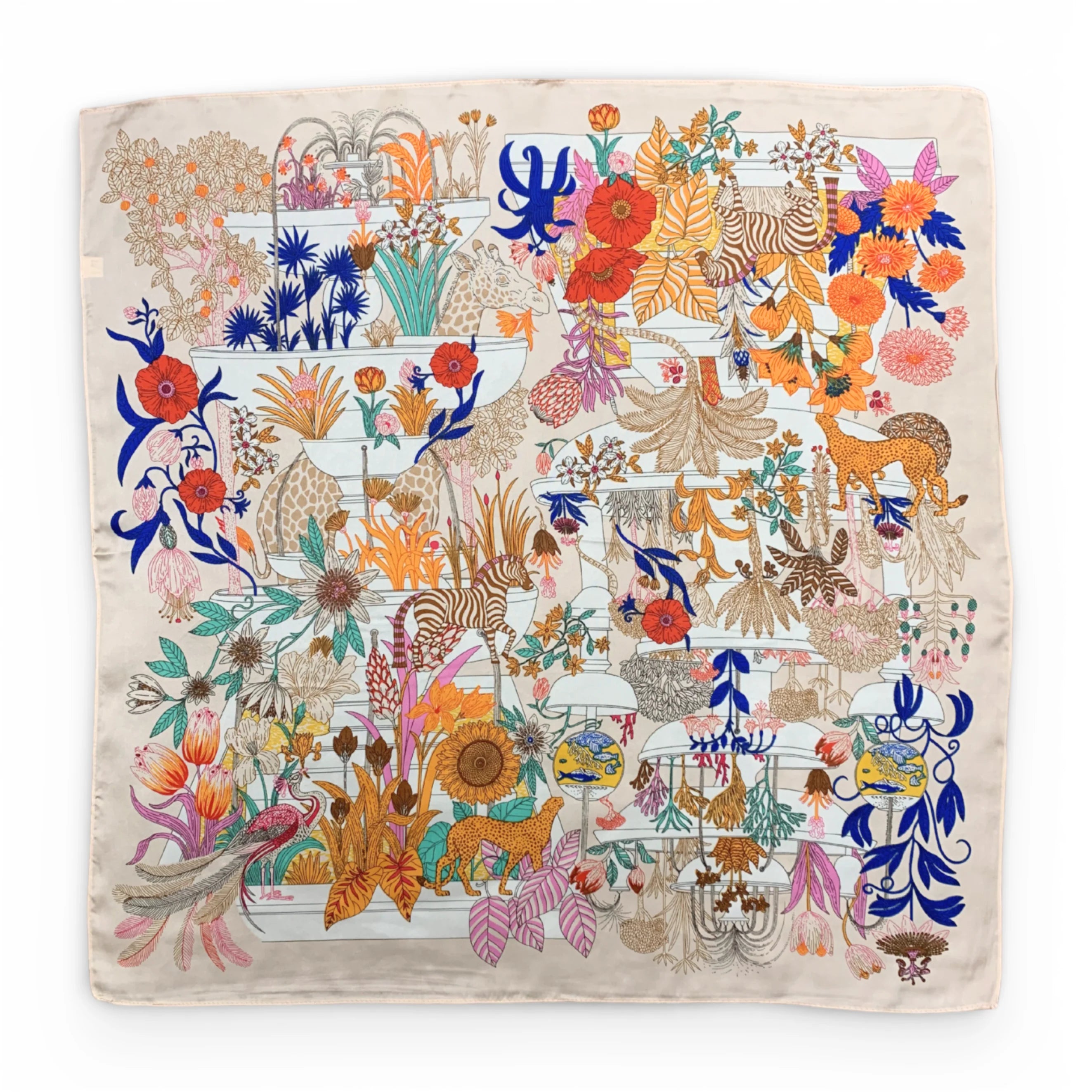 Precious Jungle Square Silk Touch Scarf