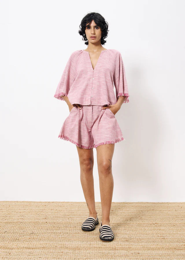 Frnch Alyssia Fuchsia Stripe Top
