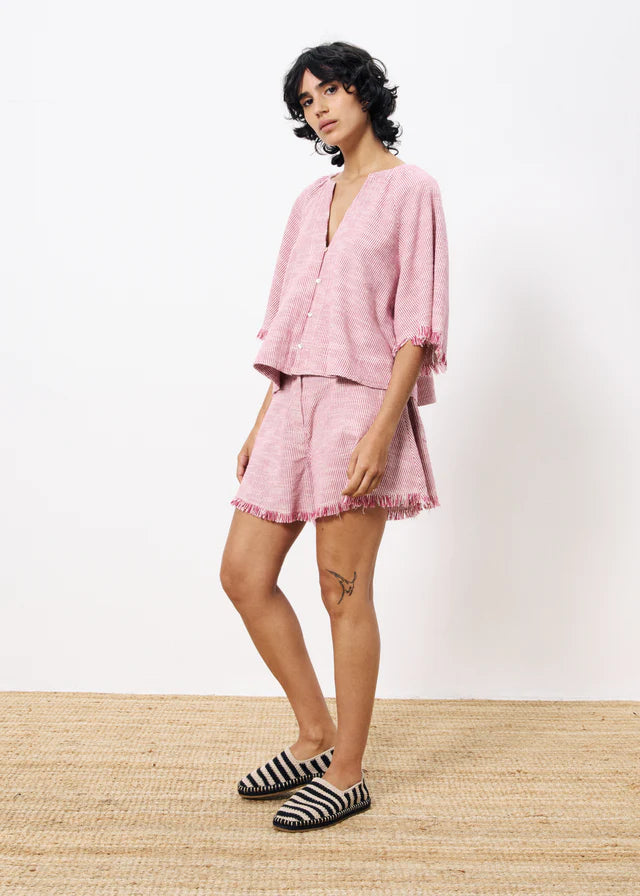 Frnch Alyssia Fuchsia Stripe Top