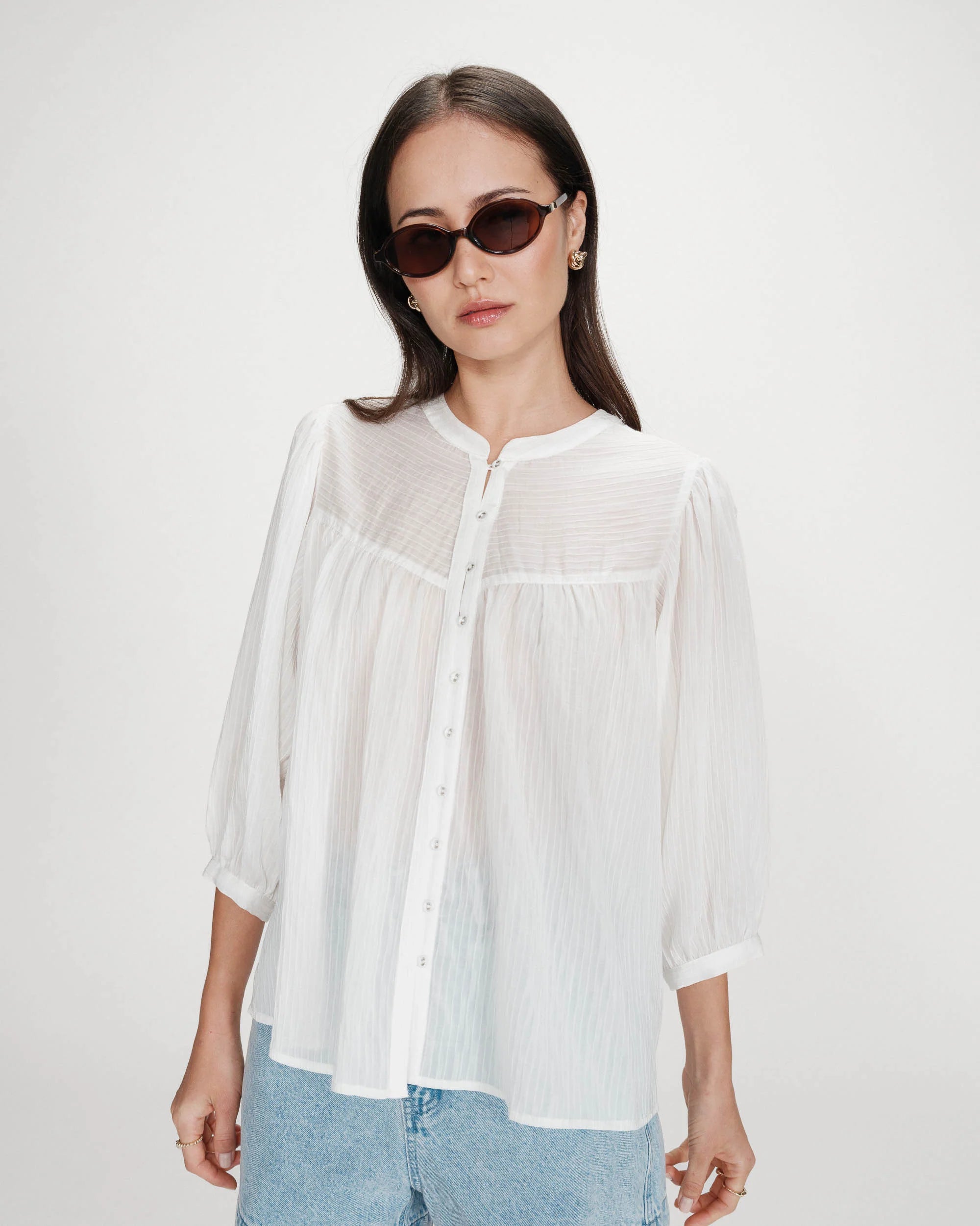 Grace & Mila Vanille Ivoire Blouse