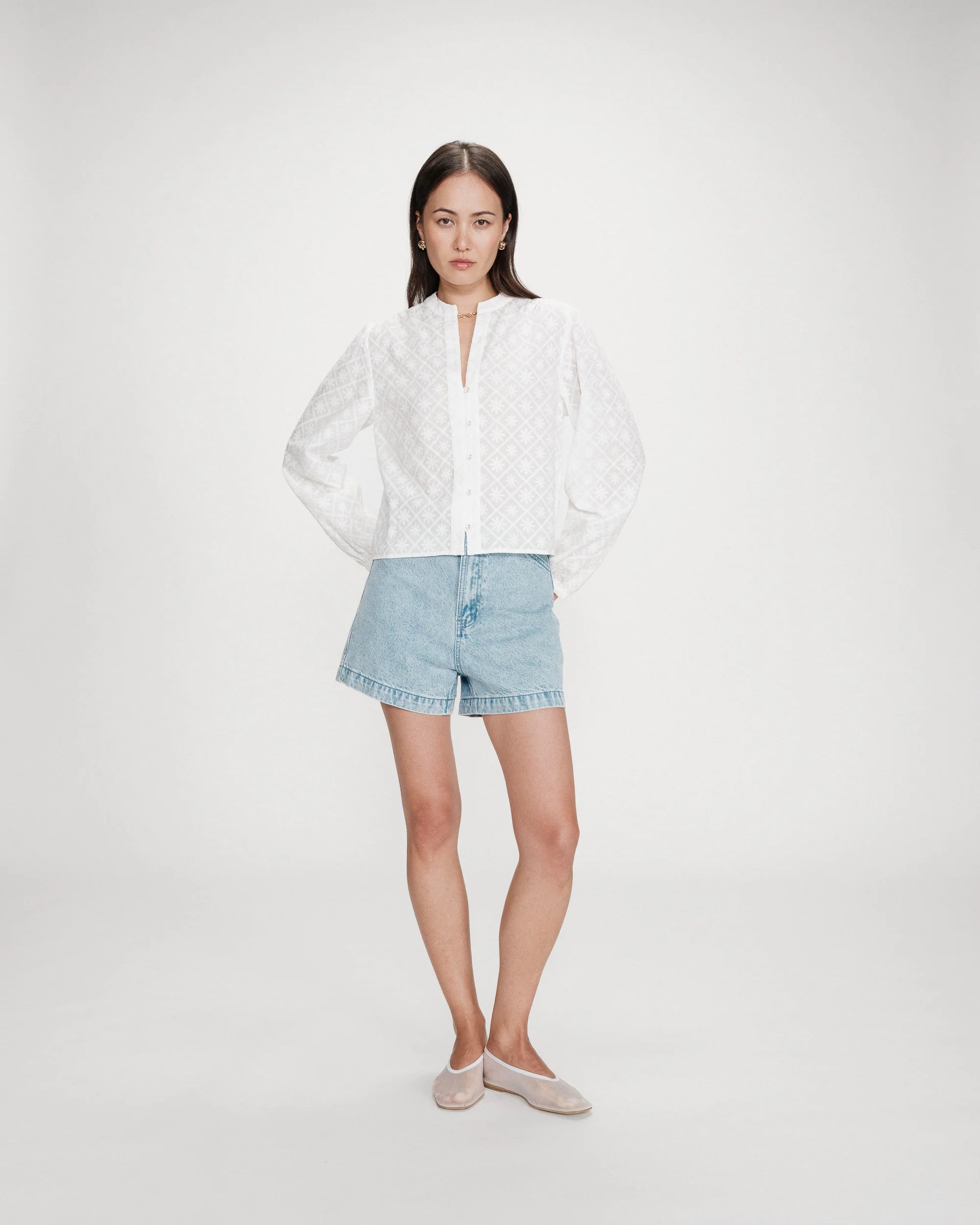 Grace & Mila Vandita Ivoire Blouse
