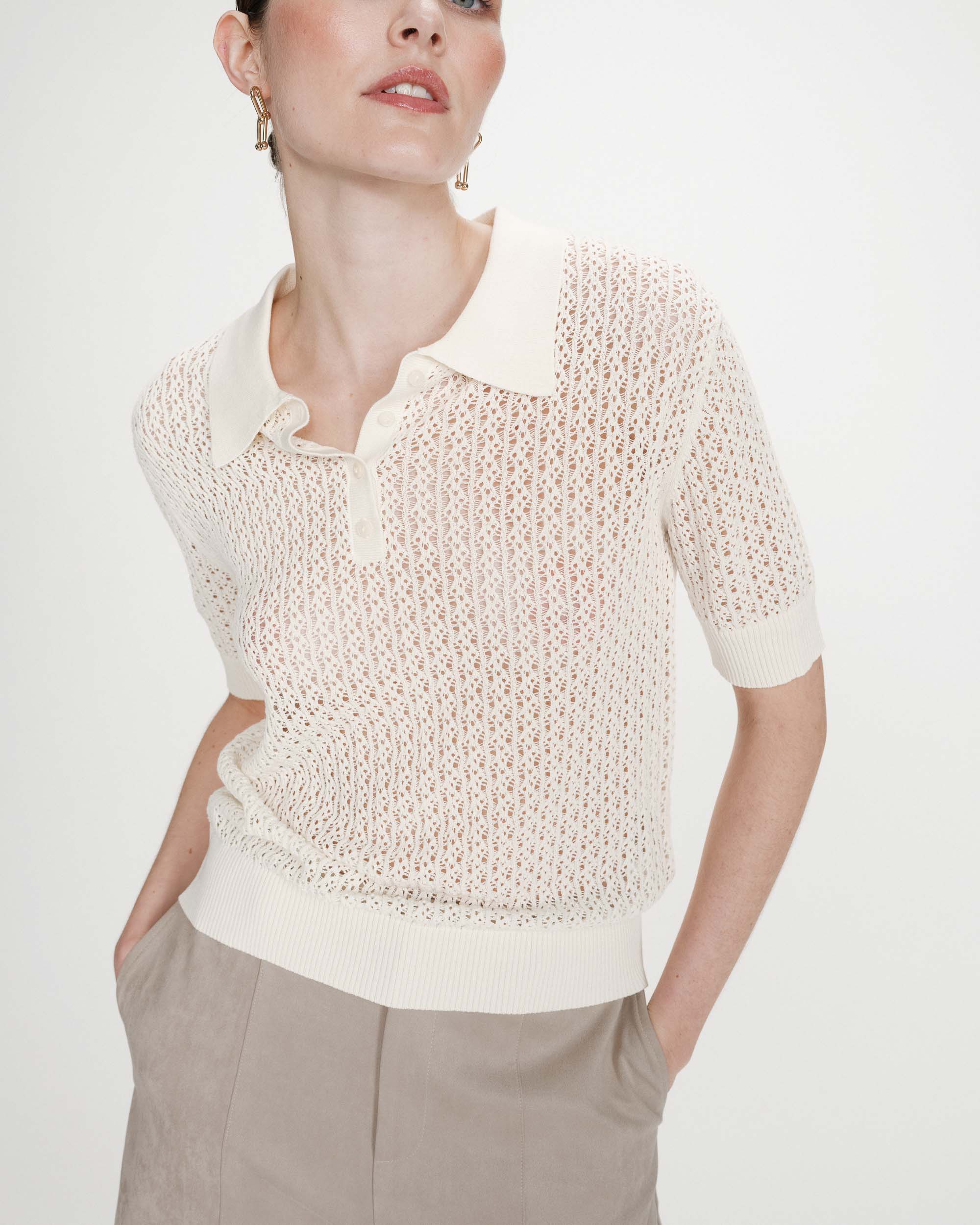 Grace & Mila Vathi Polo Knit
