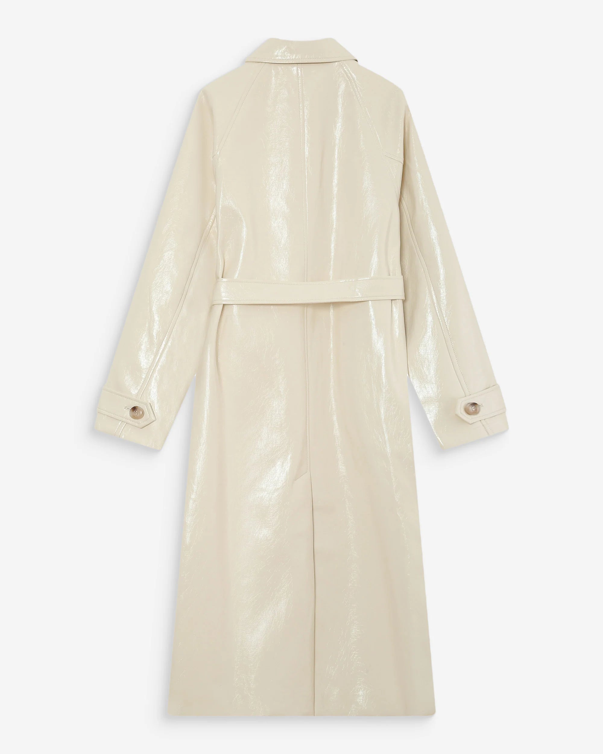 Grace & Mila Vinyl Vanille Velours Coat