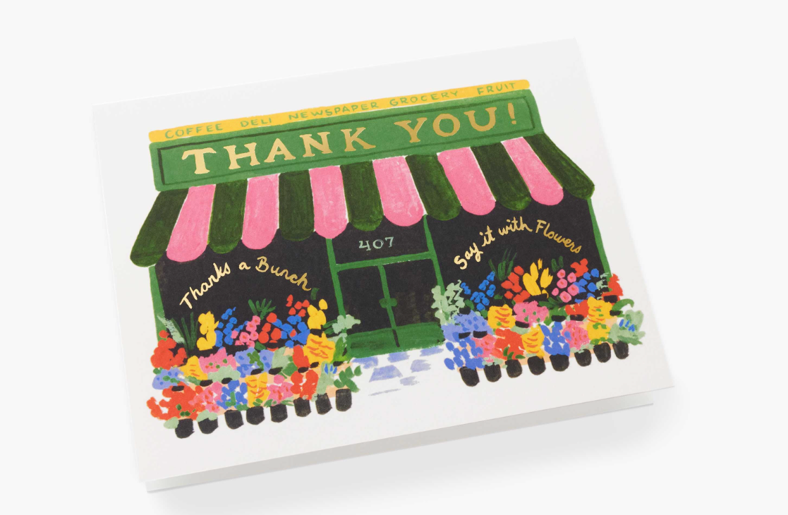 Rifle Paper Co Flower Shop Thank You Card
