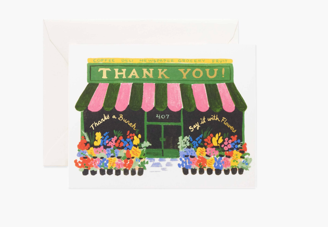 Rifle Paper Co Flower Shop Thank You Card