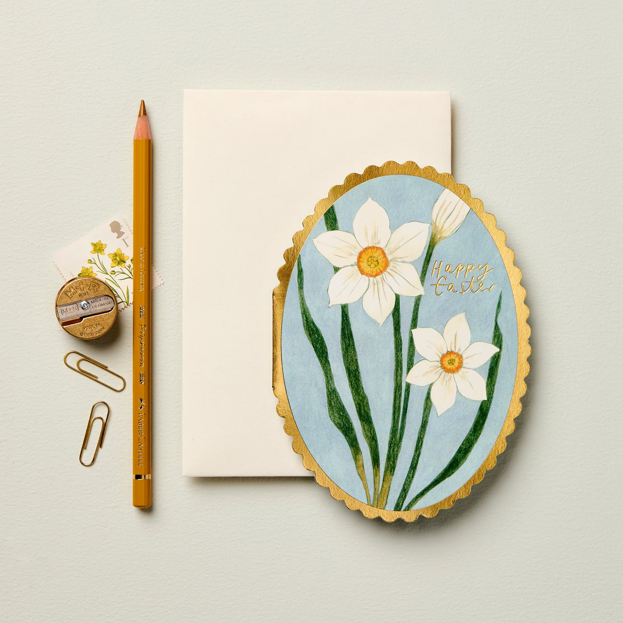 Wanderlust Narcissus 'Happy Easter' Greeting Card