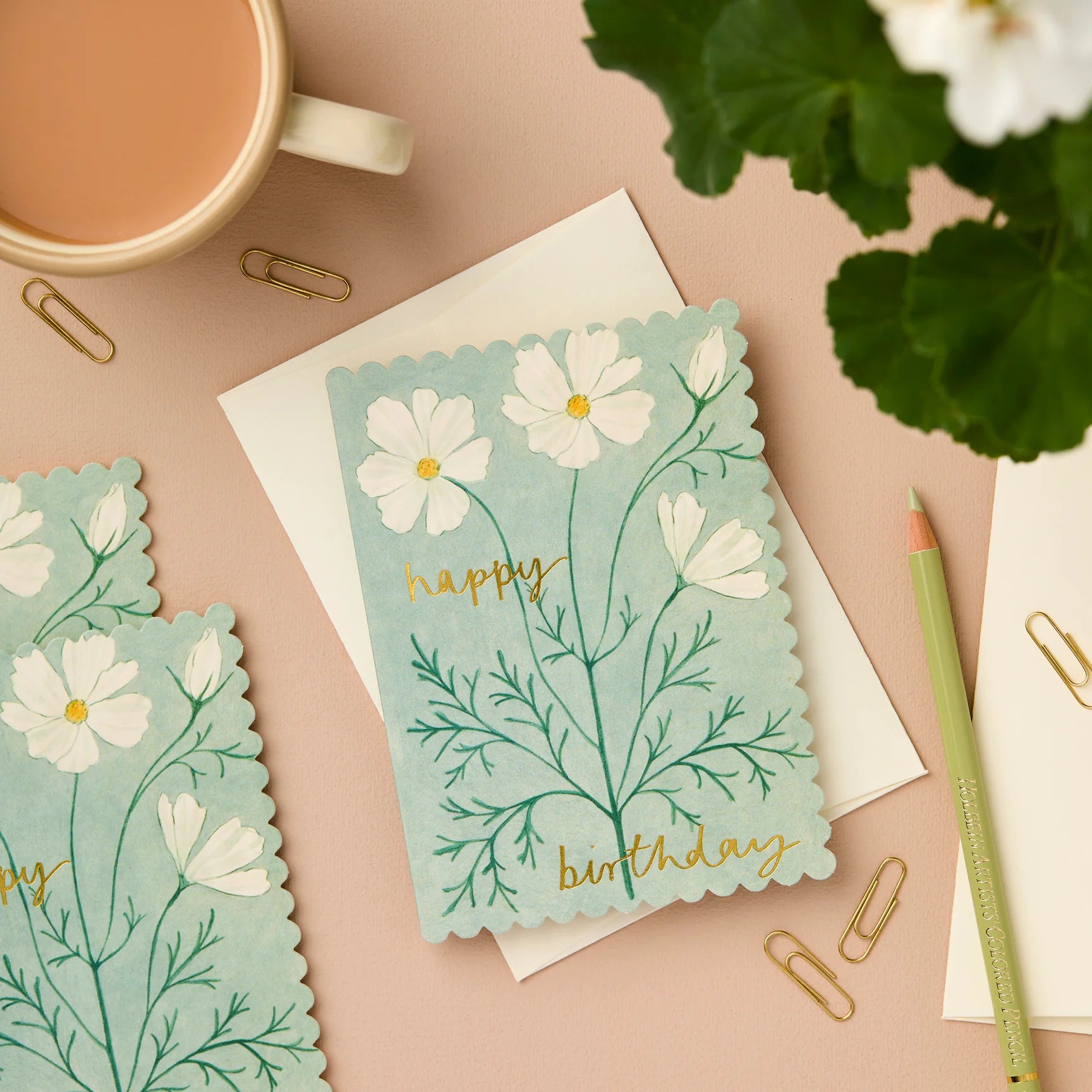 Wanderlust Cosmos Happy Birthday Card