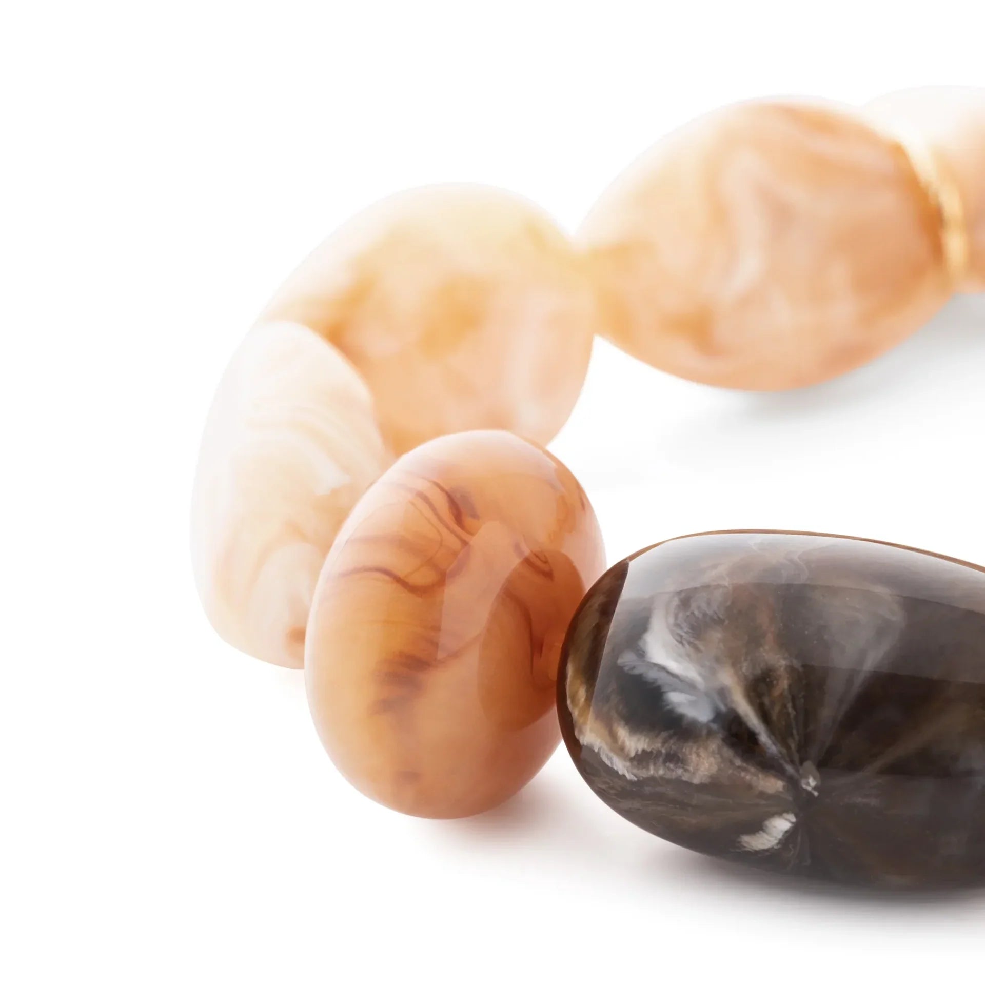 Vanessa Baroni Unique Flex Bracelet Creme Brulee Marble