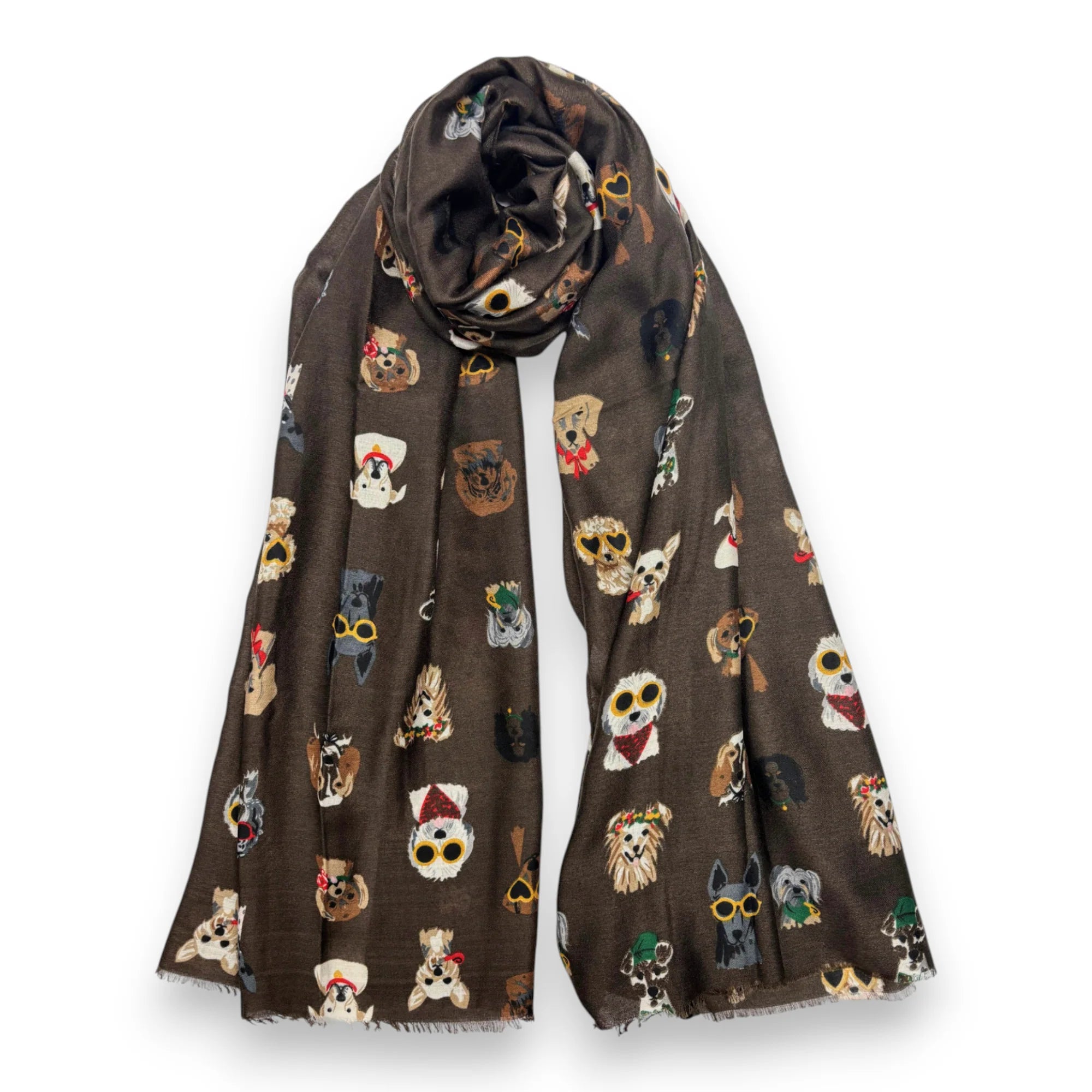 Precious Festive Dogs Scarf