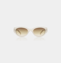 A.Kjaerbede Winnie Cream Bone Tortoise Sunglasses