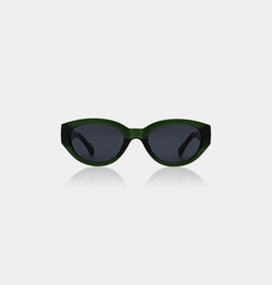 A.Kjaerbede Winnie Dark Green Transparent Sunglasses
