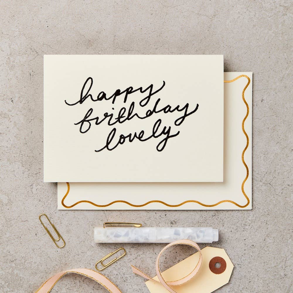 Katie Leamon 'Happy Birthday Lovely' Card Greeting Card